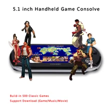 5,1 дюймов 8 Гб PXP портативная игровая консоль MP3 MP4 MP5 плеер Видео FM камера портативный игровой плеер ТВ подключение встроенный GBA/NES игры