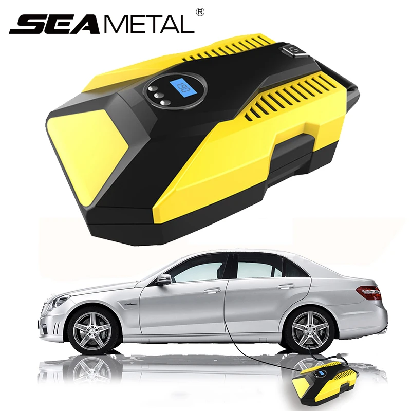 

Compressors Car Air Inflatable Pump DC12V LED Display For Boat Outdoor Tire Portable Electric Inflator Motorcycle Universal Auto