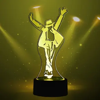 

Michael Jackson Figure Led Night Light 7 Colors Child Baby Gift Decorative Lamp Bedroom Table Lamp Michael Jackson Accessories