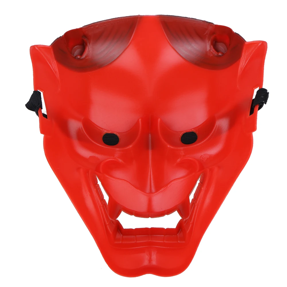 ПВХ японская маска хання полное лицо Вечерние Маски Хэллоуин косплей Ужасы маски предметы для вечеринок