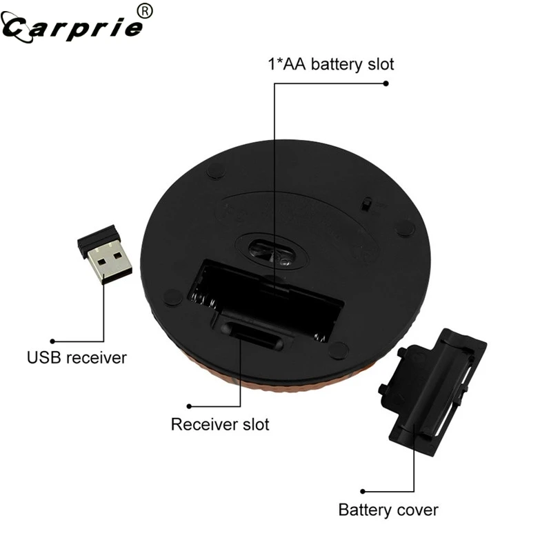 CARPRIE спортивная баскетбольная форма 2,4 ГГц Беспроводная игровая мышь эргономичная 3D оптическая мышь для ПК ноутбука 90523-5