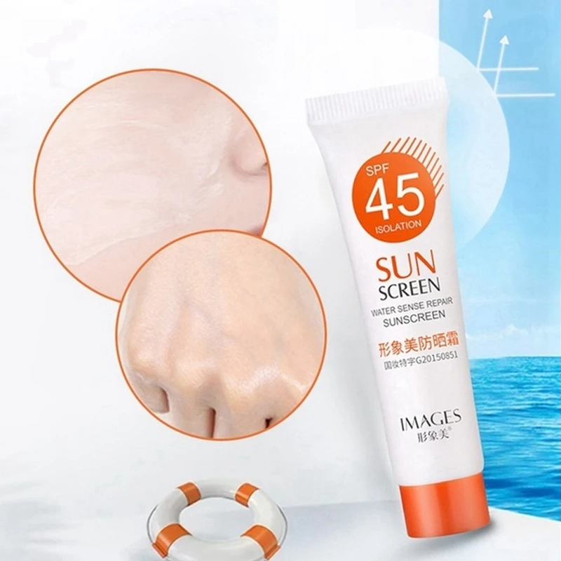 

Foundation Cream Waterproof Lasting Sun Block Sunscreen Refreshing Non-Greasy Anti-Uv Primer Base Make Up Women
