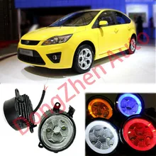 2015 new auto accessories car LED front fog lights strobe line group For Ford FOCUS 2009-2013 car styling parking