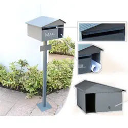 Австралия Стиль безопасности подставка почтовый ящик Металл Открытый Letterbox сад парк Secure почтовый ящик высота 125 см 1056