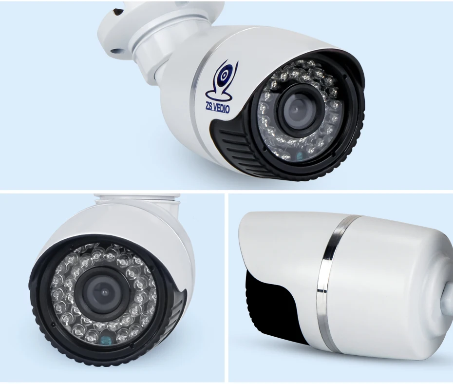 ZSVEDIO Surveillance System Security Camera 5MP POE Network Video Record 5.0 Megapixels H.265 Home NVR Kits Camera CCTV  (15)