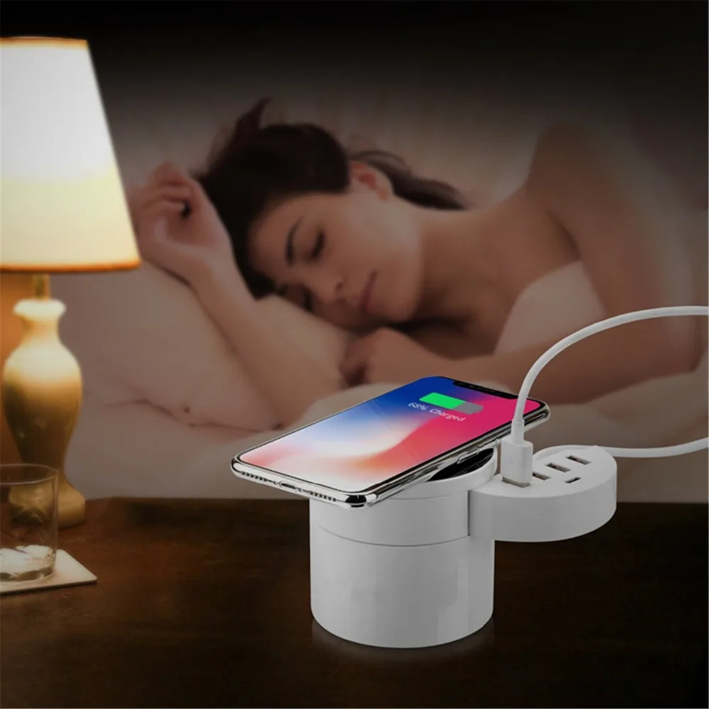

10A 10-Port USB Type C Fast Wall Wireless Charger Desktop Charging Station with Auto Detect Technology for iPhone, iPad, Samsung