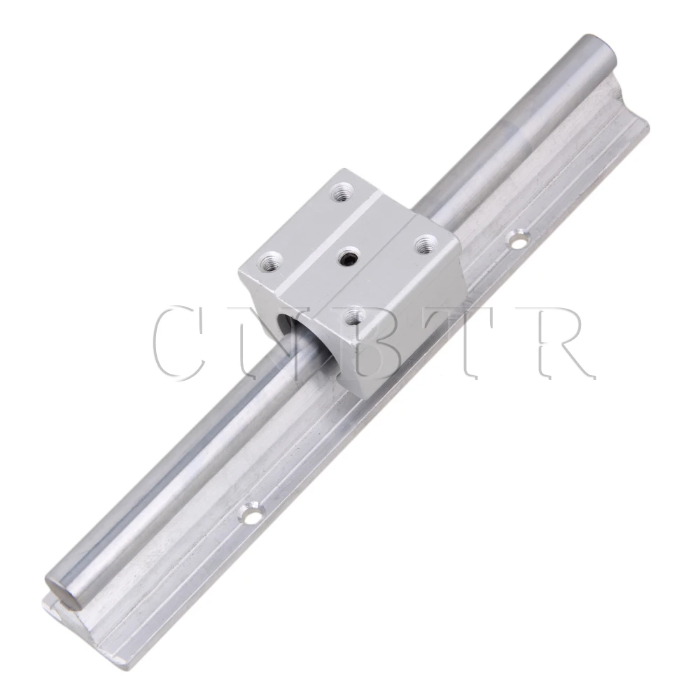 

2x Silver CNBTR 12mm Shaft 200mm Linear Bearing Rail w/ Open Linear Motion Block