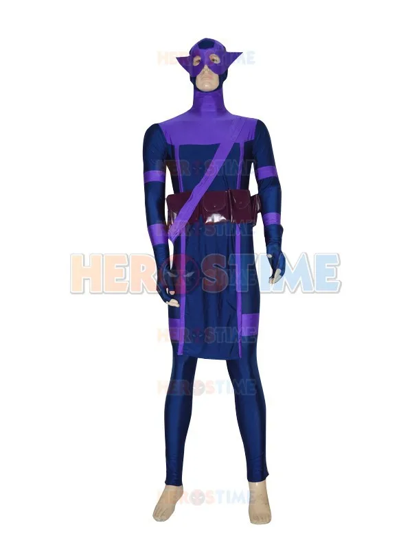 Мстители Костюм Marvel Хэллоуин косплей Новый спандекс Hawkeye супергерой костюм самый