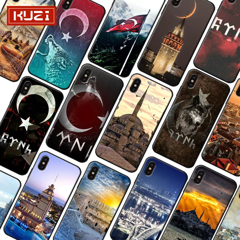 Чехол для телефона KUZI Flag of Turkey lstbul IPhone 6 6S 7 7Plus 8 8Plus X XS Max пластиковый чехол |