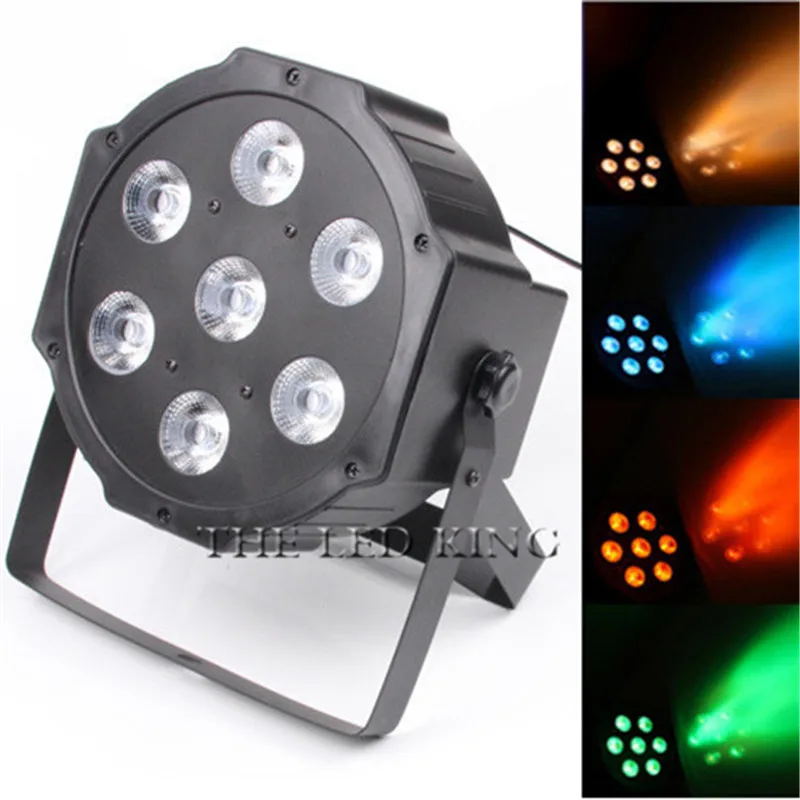 Super Bright 7x15w Led Par Lights Rgbw 4in1 Flat Par Led Dmx512 Disco