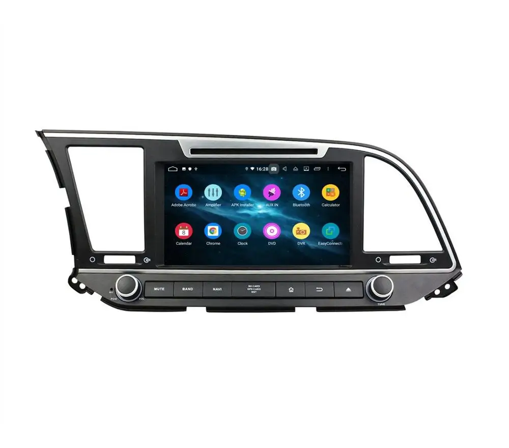 Cheap DSP 4GB+32GB Octa Core Android 9.0 Car Radio dvd Player for Hyundai Elantra 2016 GPS Navigation Bluetooth 4.2 WIFI DVR OBD 1