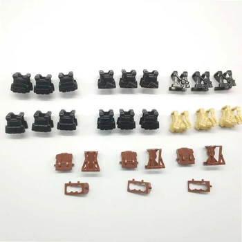 

10PCS Military Soldiers Accessories Bricks SWAT Body Armor WW2 Action Figures Weapons Building Blocks Toy for Children