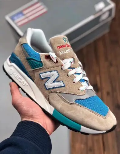 New Balance 998 Ретро Аутентичные мужские/wo мужские кроссовки для бега, классические кроссовки для спорта на открытом воздухе M998xad европейские размеры 36-44 - Цвет: 1