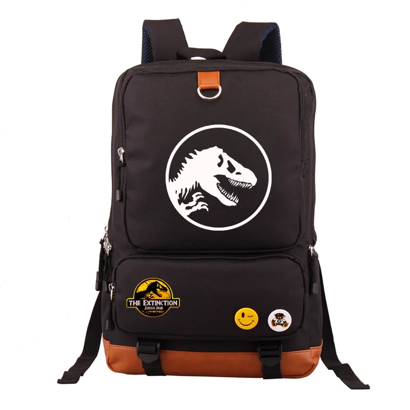 Многоцветный Юрский череп динозавра скелет мальчик девочка школьная сумка для женщин рюкзак подростков школьные сумки холст для мужчин студенческий рюкзак