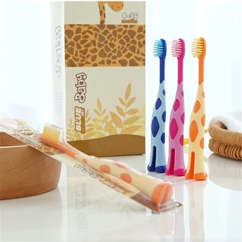 

Color Random Children 3-12 Years Old Kids Soft Thin Bristle Cute Toothbrush Cartoon Animal Handle