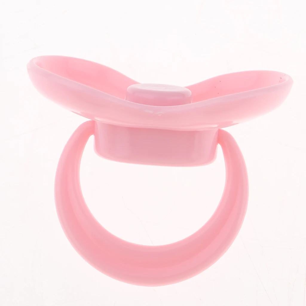 High Quality Cute ABS plastic Dummy Magnetic Pacifier for Reborn Newborn Baby Doll Supplies Pink  not suitable for children