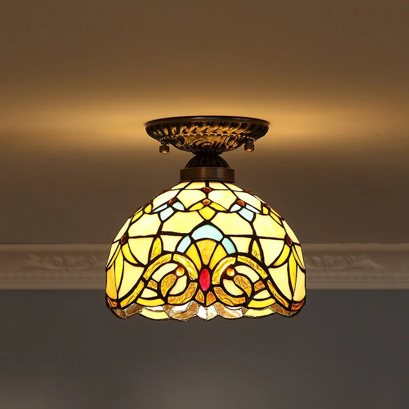 

European Baroque Warm Lamp Retro coffee shop aisle lights hall ceiling lamps lamp