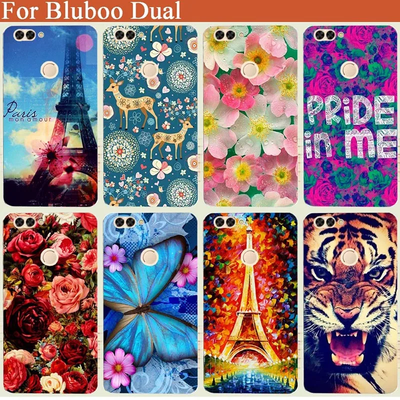 

New Perfect Design painted flowers Tiger Owl hard PC Case for Bluboo Dual Protective Phone Cover For Bluboo Dual 5.5'' Cellphone