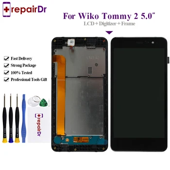 

For Wiko Tommy 2 LCD Display Assembly Complete Digitizer with touch Screen Free Shipping For Wiko Tommy 2 Lcd Screen