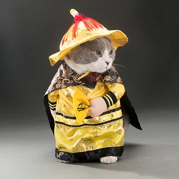 

Funny Emperor Cosplay Pet Dog Coat for Small Dogs Jacket Warm Puppy Clothes with Hooded Costume Teddy Cat Clothes Pet Products