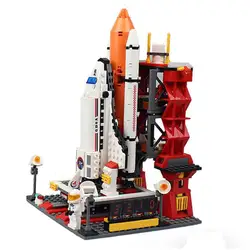 8815 gudi город Spaceport пространство шаттл модель строительные блоки просвещать трансформаторы приобретаемые форму игрушки для детей