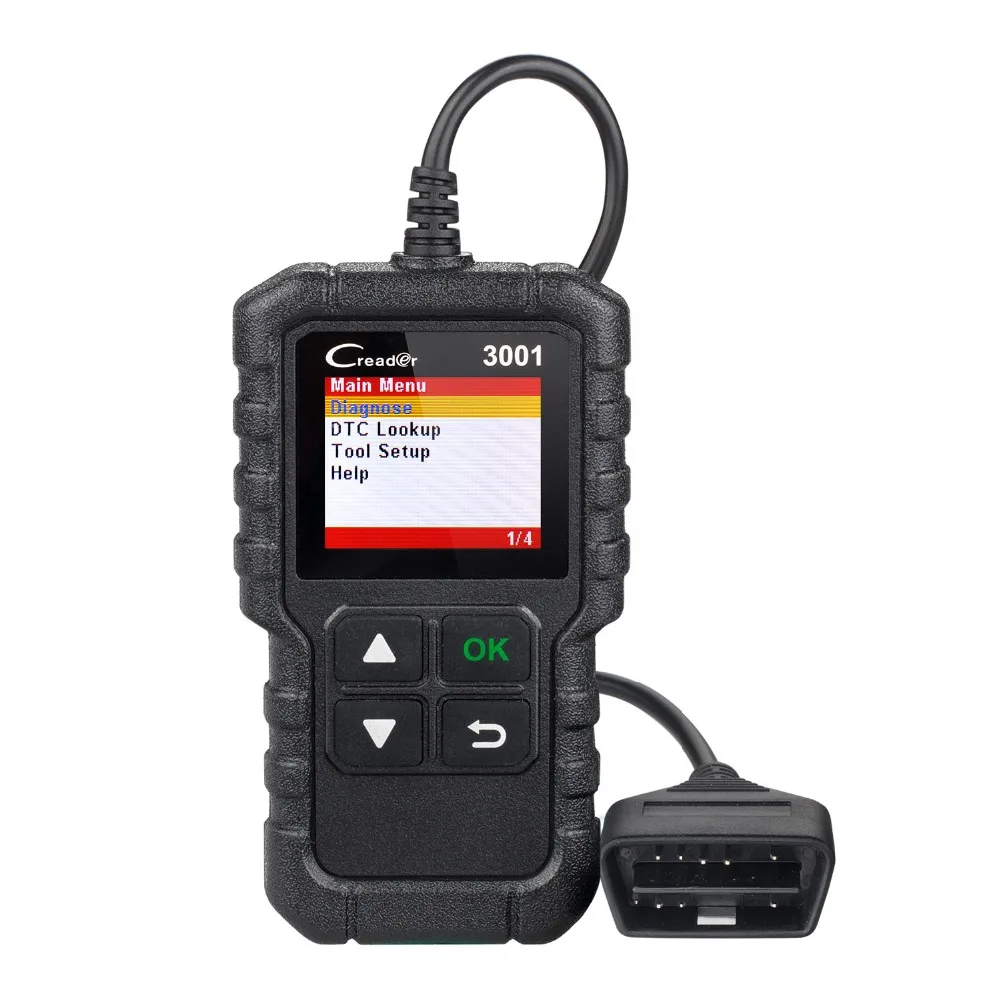 Запуск CR3001 AD310 поддержка полного OBDII/EOBD функции Creader 3001 V + OM123 диагностический