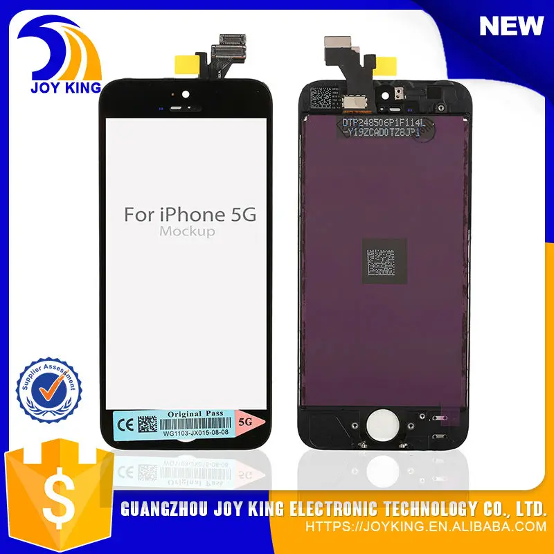 10 pcs / lot Official White / Black color lcd screen For iPhone 5 LCD
