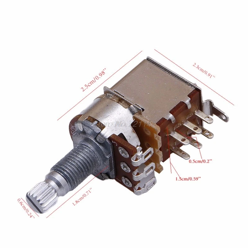 A250k гитарные части нажимное управление горшок потянув потенциометр переключатель ловкий дропшиппинг