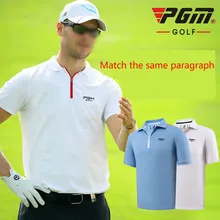 PGM Golf Мужская футболка Летняя дышащая быстросохнущая УФ-защита футболка для мужчин соответствует тому же абзацу Размер M-XXL