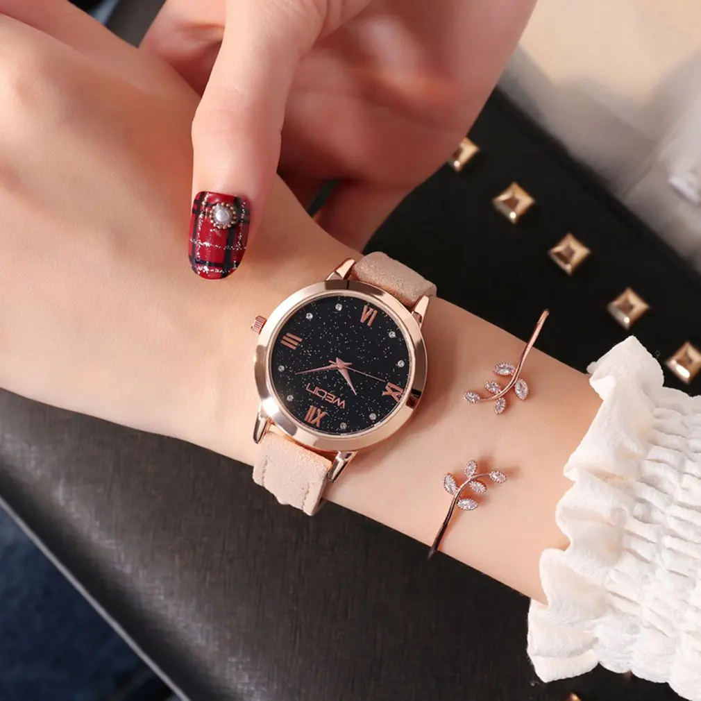 Классический черный циферблат кожаный ремешок дешевые кварцевые наручные часы для мужчин женщин люксовый бренд браслет пары Валентина рождественский подарок
