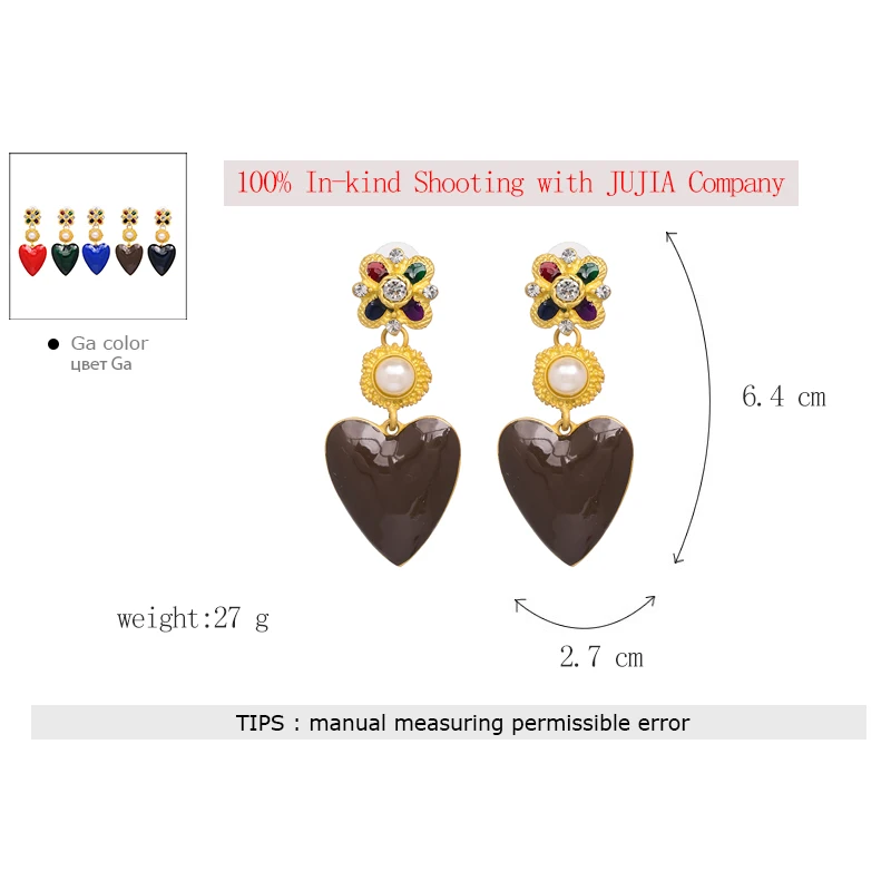 JUJIA za, популярный бренд, имитация жемчуга, массивные ювелирные изделия, любовь, сердце, висячие серьги для женщин, вечерние, подарки