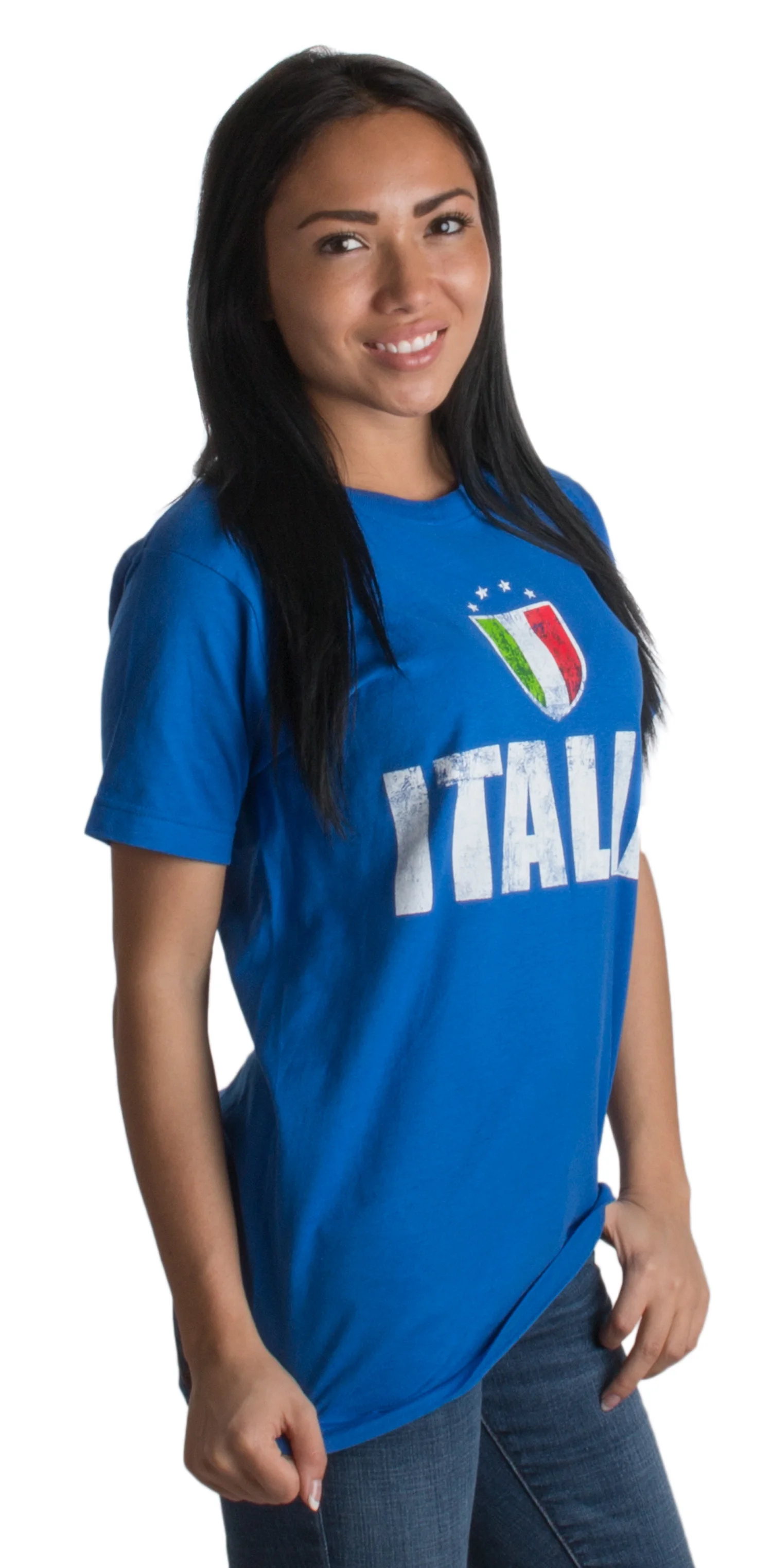 ITALIA Italy Azzurri Futbol(итальянский Национальный футбол) Винтажная Футболка мужская и женская футболка с коротким рукавом