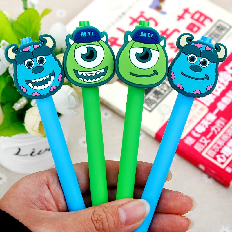 40 шт./лот, креативная мультяшная монокулярная качественная матовая гелевая ручка, подарок для продвижения, ручка унисекс для мальчиков, канцелярские принадлежности