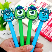 40 шт./лот, креативная мультяшная монокулярная качественная матовая гелевая ручка, подарок для продвижения, ручка унисекс для мальчиков, канцелярские принадлежности