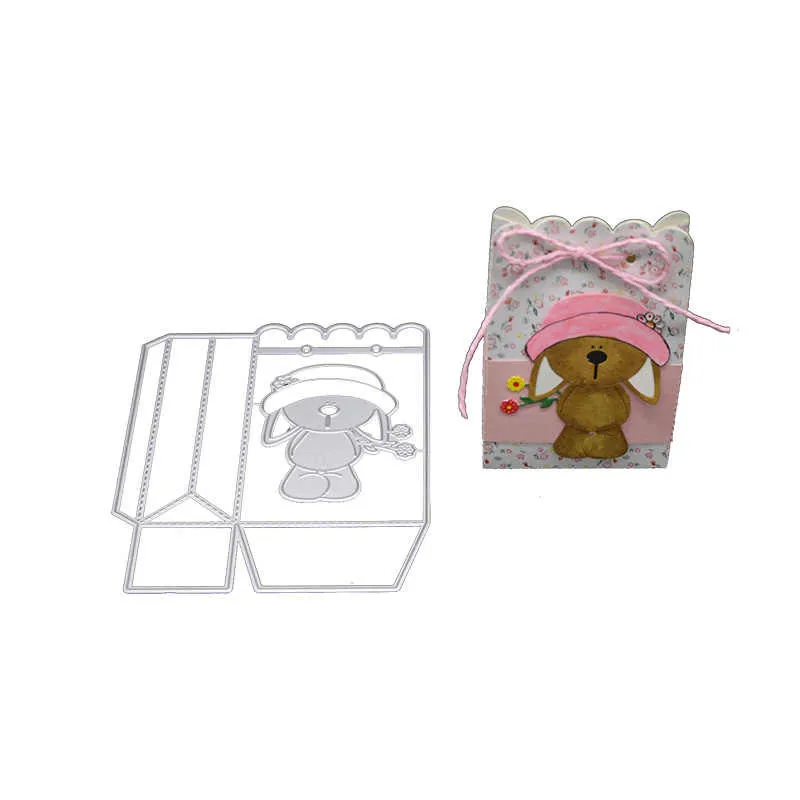 

GJCrafts Bear Bag Metal Cutting Dies New 2019 for Craft Dies Scrapbooking Album Embossing Stencil Box Card Making Die Cut Decor