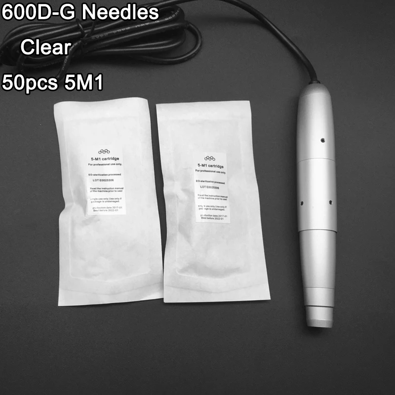 

50pcs Cartridges 600D-G Needle 5M1 7M1 9M1 Lips Eyebrow Tattoo Permanent Makeup Tattoo Needles Machine for Rotary Tattoo Pen