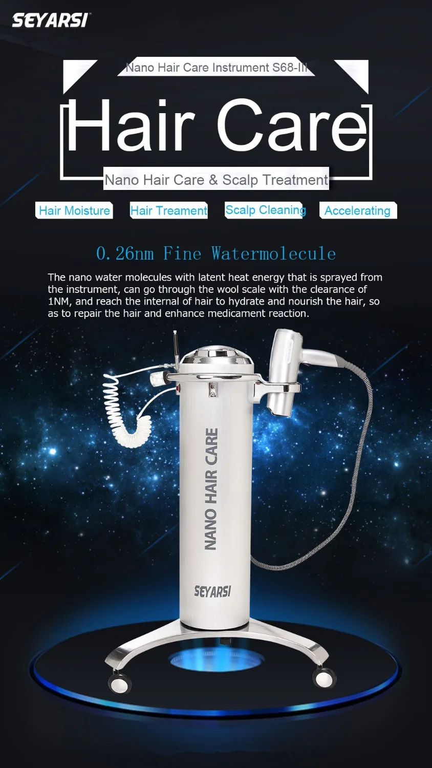 2018 New Arrival Nano Hair & Scalp Caring Machine, Hair Steamer, Finer