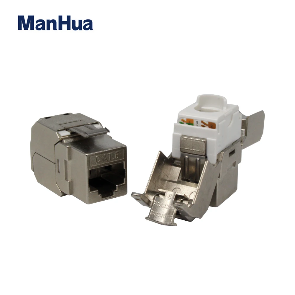 

ManHua FTP Socket CAT6 Connector Ethernet Keystone Jack RJ45 Computer Information Socket