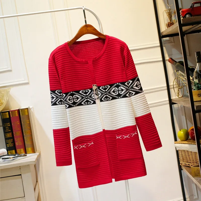 Для женщин свитера Кардиган 2018 Новая мода осень с длинным рукавом Свободный вязаный кардиган женский свитера Повседневное Топы AA228