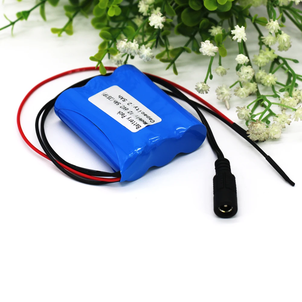 KLUOSI 12 V аккумулятор 3S1P 11,1 V/12,6 V 2500 mah 18650 Li-Ion аккумулятор с 5А BMS для батарей питания CCTV камеры светодиодный свет и т. Д