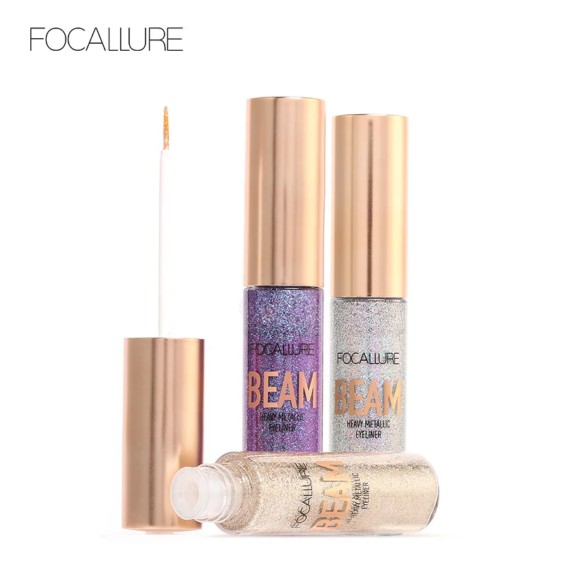 FOCALLURE Новое прибытие 5 цветов Блестящий подводка для глаз тени век легко носить