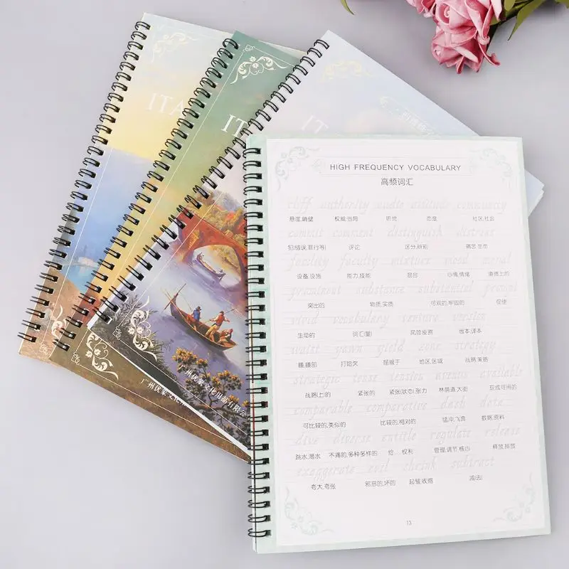 3D Reusable Groove Italian Italic English Letter Alphabet Calligraphy Handwriting Copybook Auto Fades Practice Book For Children 3D Reusable Groove Italian Italic English Letter Alphabet Calligraphy Handwriting Copybook Auto Fades Practice Book For Children