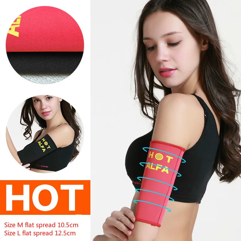 

Arm Slimmer Shaper Cover Comfort Hot Evaporation Sweat Sauna Arm Sleeve Fat Burner Arm Slimming Sculpting Sleeve Set T0543CMD