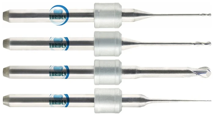 

12 Pieces/lot Dental Lab Zirconia Milling Burs for Wieland/VHF/Amann GirrbachCAD CAM Milling Drills 0.7/1.0/2.0mm no coating