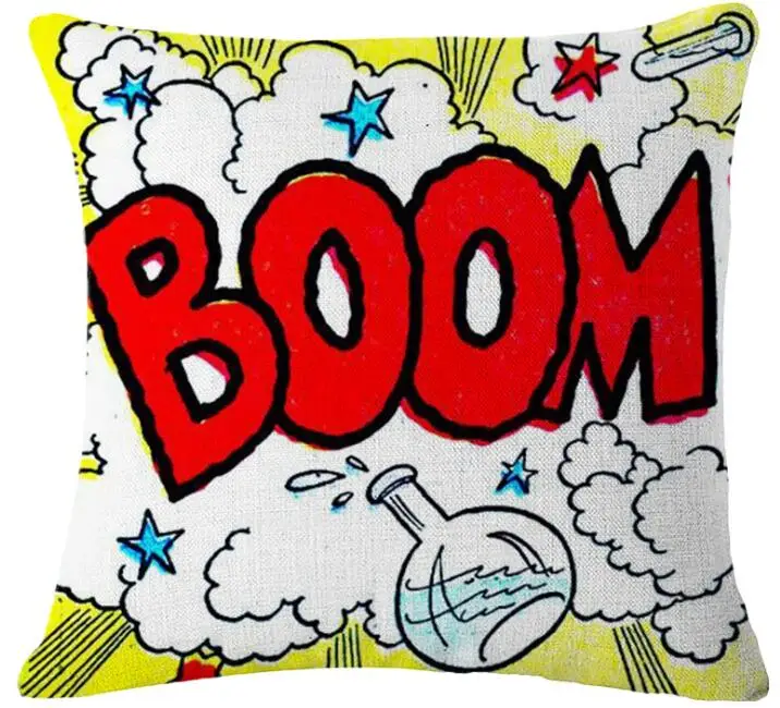 Чехол для подушки Pop Art Boom наволочка модный льняной чехол украшение дома