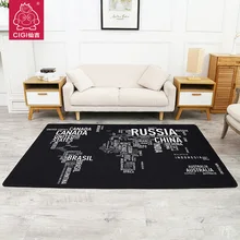 Cigi буквы Дизайн готовой Ковры Творческий дом нейлон Ковры rugs Спальня Гостиная пол украшения Кухня Нескользящие Коврики