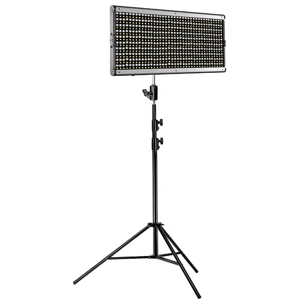 Neewer Dimmable Bi color 960 LED Video Light+Stand Lighting Kit LED Panel Frame for Studio