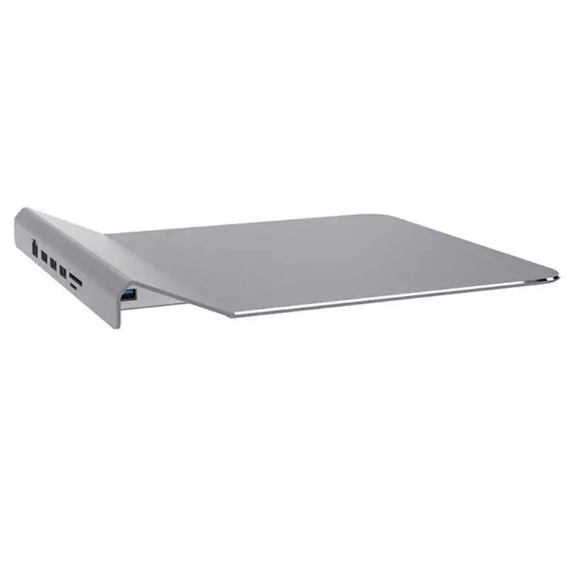 

Multi-functional Aluminium Alloy Mouse Pad 6-In-1 Docking Station USB Hub Extender