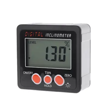 

Digital Inclinometer Electronic Protractor Aluminum Alloy Bevel Box Angle Gauge 649E