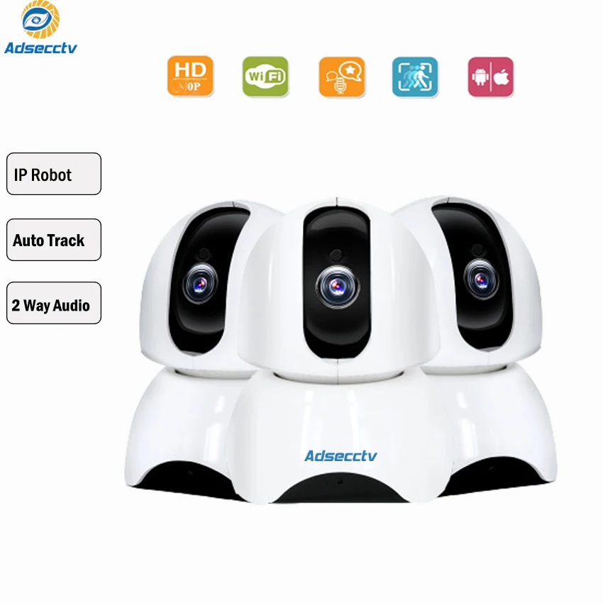 Камера видеонаблюдения HD ip Wi Fi 1080P Радионяня ночное видение двусторонняя